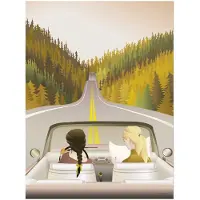 ViSSEVASSE Plakat - 30x40 - Road Trip - - OneSize - Plakat