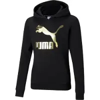 Puma Hættetrøje - Classics - Sort m. Guld Logo - - 16 år (176) - Hættetrøje