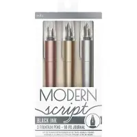 Ooly Fyldepen m. Notesbog - 3 Stk - Dual Tip Metallic Markers - - OneSize - Tusch