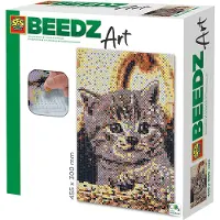 SES Creative - Strygeperlesæt - 7.000 stk - Kat - - OneSize - Perler