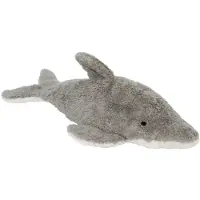 Senger Naturwelt Varmepude - Lille - 38 cm - Delfin - Grå/Hvid - - OneSize - Bamse