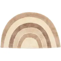 Little Dutch Gulvtæppe - 80x130 cm - Natural Regnbue - - OneSize - Tæppe