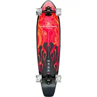 Globe Skateboard - 35'' - The All-Time - Red Flames - - OneSize - Skateboard