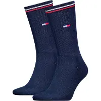 Tommy Hilfiger Strømper - Flag - 2-Pak - Dark Navy - - 35/38 - Strømper