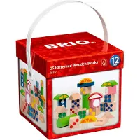 BRIO 30112 25 Mønstrede træklodser