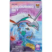 Tiger Tribe Farvesæt - Shimmer Colouring Set - Sea Life - - OneSize - Farvesæt