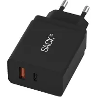SACKit Adapter - Sack USB 30W - Sort - - OneSize - Adapter