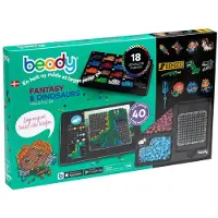 Beady Fantasy og Dinosaurs m. Perleplader - 4.500 Perler - - OneSize - Perler