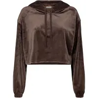 DESIGNERS REMIX Hættetrøje - Velour - Cropped - Frances - Mud - - 10 år (140) - Hættetrøje