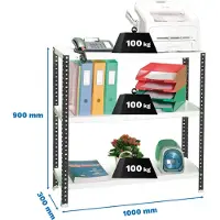 Simon Rack Comfort Plus 3/300 900 Metalhylde 900x1000x300 Mm