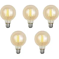 Luumr Sæt med 5 Smart E27 Dæmpbare LED Pærer G95 Guld 7W 806 lm 1800-6500K