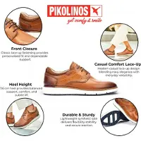 Pikolinos Pikolinostil mænd. M1A-4276C1 Manacor brune lædersko (45), Fast, Blonder, Casual