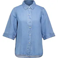 Object Kortærmet Denimskjorte