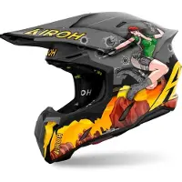 Airoh Twist 3 Adventure Crosshjelm Mat/Grå/Orange L