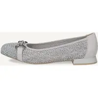 Caprice Ballerina, blue, made of Leather and synthetic with Trapeze heel, Size 42