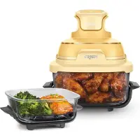 Ninja CRISPi 4-i-1 transportabel glas-airfryer i Gul | FN101EUGD | af SharkNinja