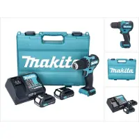 Makita DF332DSAE - Bor/driver - ledningfri - 2-hastigheders - nøgleløs borepatron 10 mm - 35 N·m - 2 batterier - 12 V
