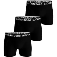 Björn Borg boxershorts 3-pak, sort Sort måle