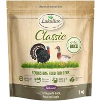 Lukullus Classic Senior kalkun & and (kornfri) - Økonomipakke : 5 x 1 kg ny opskrift