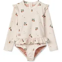 Liewood Badedragt - UV40+ - Sille - PEACH/SEA SHELL - - 6 år (116) - Badetøj