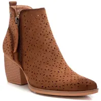 Refresh Refreshtil kvinder. 17251903-TAUPE Ankelstøvler i læder 172519 taupe (39), 5-8 cm, Lynlås, Casual, Gråt