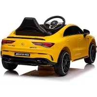 Lean cars Enkelt elbil til børn Mercedes CLA 45s AMG, gul