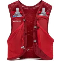 Salomon - Trailrygsække - Active Skin 4 Set Red Dahlia/High Risk Red til Unisex - Størrelse S - Rød
