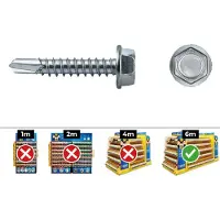 Celo 7504k 6.3x50 Mm Sekskant Selvskærende Skrue 100 Enheder