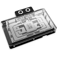 Alphacool Core, Bagplade, Aluminium, Krom, Kobber, Sort, Krom, 3-Pin JST, 1/4, 60 °C