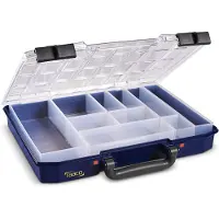 Raaco CarryLite 55 4x8-10, Blå, Polykarbonat (PC), Polypropylen (PP), 337 mm, 278 mm, 57 mm, 924 g