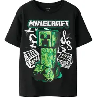 Name it Shirts 'NKMDI MINECRAFT' græsgrøn / mørkegrøn / sort / hvid