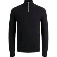 Jack & Jones Bluse - Strik - Noos - JjeEmil - Sort - - 8 år (128) - Bluse
