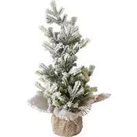 Boltze kunstigt juletræ i jute potte TANNE, 31 cm
