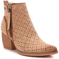 Refresh Refreshtil kvinder. 17251902-BEIGE Ankelstøvler i læder 172519 beige (36), 5-8 cm, Lynlås, Casual