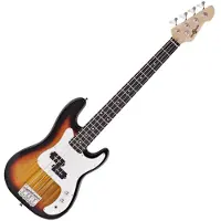 Gear4Music 3/4 LA Basguitar fra Sunburst
