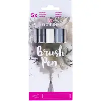 Talens Art Creation Brush Pen sæt Shadow 5 farver