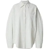 EDITED The Label Bluse creme / blå / blandingsfarvet