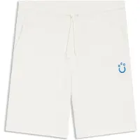 HUGO Shorts i bomuldsfrotté med leopardjacquard