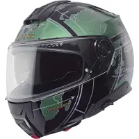 Schuberth C5 Globe Klaphjelm Sort/Grøn 55