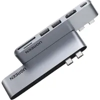 UGREEN HUB CM380 2xUSB-C – HDMI/2xUSB 3.0/SD TF/USB-C PD – grå