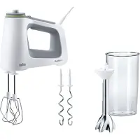 Braun MultiMix 5 HM 5107 WH - Håndmixer - 750 W - hvid/grå