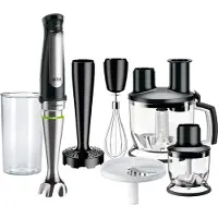 Braun Multiquick 7 MQ 7087X - Stavblender - 1 kW - høj ende-sort/børstet rustfrit stål'