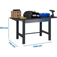 Simonwork (bancos De Trabajo) Bt6 Box Metalhylde 830x1200x730 Mm