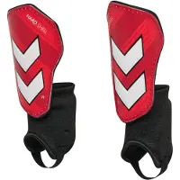 Hummel Benskinner - hmlShin Guards Hard Shell - Popeian Red - - M - Medium - Benskinner