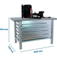 Simonwork (bancos De Trabajo) Bt6 Pro 5box Metalhylde 830x1500x730 Mm
