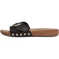FitFlop Fitfloptil kvinder. HF1-001 iQushion-sandaler i læder, sort (38), Økologisk læder, 1-3 cm, Casual