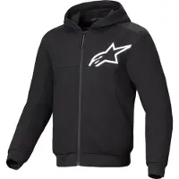 Alpinestars Chrome V2 Sport Motorrad Hættetrøje Sort/Hvid 3XL