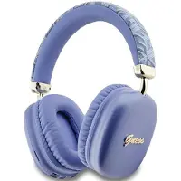 GUESS GCube Metallic Script Logo-hovedtelefoner - Lilla