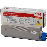 OKI Tonerkassette gul 6.000 sider