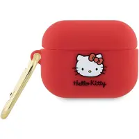 Hello Kitty silikone 3D Kitty Head-etui til AirPods Pro 2 (2022/2023) - fuchsia